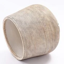 LuxenHome Distressed Tan MgO 15" H Tapered Round Planter Brown 19 LuxenHome Distressed Tan MgO 15" H Tapered Round Planter Brown -Garden GUEST 52cf7af7 f7ce 4926 877b 9f8f7395a45d