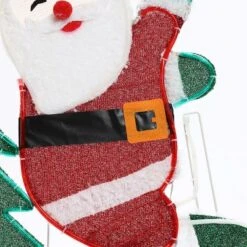 LuxenHome Santa On Peppermint Bike Lighted Holiday Decoration Multi-Color -Garden GUEST 5a2e1f7c 42dc 42b9 b1f8 ccf1df83c1b3