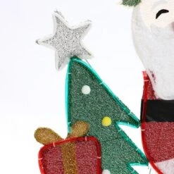 LuxenHome Santa On Peppermint Bike Lighted Holiday Decoration Multi-Color -Garden GUEST 5a9289de 0cae 4999 821f 8222b9ba7875