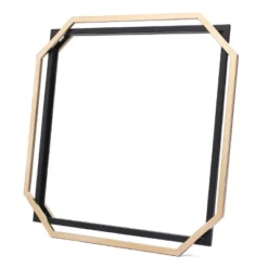 LuxenHome Gold And Black Metal Floating Frame Wall Accent Mirror Vanity Mirror 19 LuxenHome Gold And Black Metal Floating Frame Wall Accent Mirror Vanity Mirror -Garden GUEST 5aa1b7e7 193f 4a74 a9cd cefd28b22b54