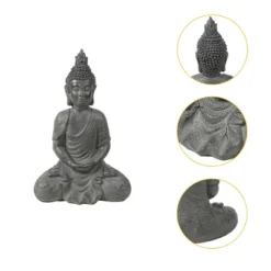 LuxenHome 21.75" Gray MgO Meditating Buddha Garden Statue 16 LuxenHome 21.75" Gray MgO Meditating Buddha Garden Statue -Garden GUEST 5aa2272f e810 4789 9e89 4005c56b058f