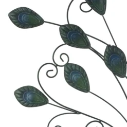 LuxenHome Blue And Green Peacock Metal And Glass Wall Decor, Indoor And Outdoor Decor.. 9 LuxenHome Blue And Green Peacock Metal And Glass Wall Decor, Indoor And Outdoor Decor.. -Garden GUEST 5d085984 c8c3 4c93 9f73 6644c8b1e07b