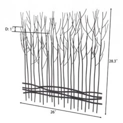 LuxenHome Rustic Black Metal Abstract Field Of Trees Wall Art Decor 14 LuxenHome Rustic Black Metal Abstract Field Of Trees Wall Art Decor -Garden GUEST 5d608c24 53a3 4ee5 90bd e9759db9d5e7