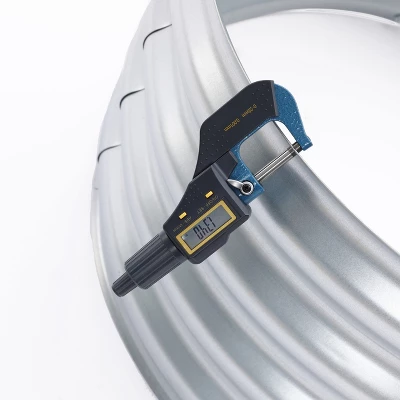 LuxenHome 24in Round Galvanized Steel Raised Garden Bed Planter 8 LuxenHome 24in Round Galvanized Steel Raised Garden Bed Planter - Image 6