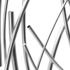 LuxenHome Silver Metal Abstract Swirl Round Wall Art Decor -Garden GUEST 60a64d46 edac 41b5 a77a 3bfef7339842