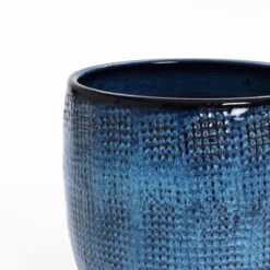 LuxenHome 12-Inch Ocean Blue Ceramic Planter Indoor Outdoor Plant Pot With Drainage Hole And Plug Modern Glazed Round Flower Pot Planter 13 LuxenHome 12-Inch Ocean Blue Ceramic Planter Indoor Outdoor Plant Pot With Drainage Hole And Plug Modern Glazed Round Flower Pot Planter -Garden GUEST 6237c59d 118b 48fe a26f 9cd8a69b9a8d