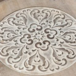 LuxenHome White And Natural Wood Round Accent Side Table With Storage. 14 LuxenHome White And Natural Wood Round Accent Side Table With Storage. -Garden GUEST 68b0f994 9156 4e32 95a0 582dec876074