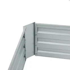 LuxenHome 6ft Rectangular Galvanized Metal Raised Garden Bed Silver -Garden GUEST 6a242e2f 3d45 4fe9 b19a 8a62f5fa0763