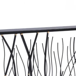 LuxenHome Black Abstract Trees Rectangular Metal Wall Decor -Garden GUEST 6b61ff94 22cd 4fe5 9986 2dd7cf6e28b2