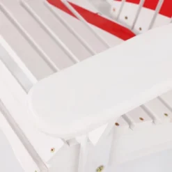 LuxenHome Adirondack USA Flag Patriotic Outdoor Wood Chair White 15 LuxenHome Adirondack USA Flag Patriotic Outdoor Wood Chair White -Garden GUEST 6ea598d4 e720 401d a88f fcaa9628bb69