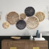 LuxenHome Multi-Color Sand Dollar 47.5" W X 27.5" H Metal Wall Decor -Garden GUEST 7025fb0d 7c24 4101 a270 881c795f45e5