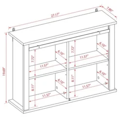 LuxenHome Farmhouse White MDF Bathroom Wall Cabinet 14 LuxenHome Farmhouse White MDF Bathroom Wall Cabinet -Garden GUEST 71a2f41a 82ad 4de8 af22 7d98658b0c5d