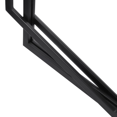 LuxenHome Black Metal Hexagon Frame Wall Accent Mirror For Bathroom & Vanity 6 LuxenHome Black Metal Hexagon Frame Wall Accent Mirror For Bathroom & Vanity - Image 4