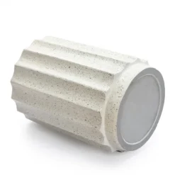 LuxenHome Off White With Gray Cement Round Side Table -Garden GUEST 750ad030 7429 4baf a39d 8c4dd7525714