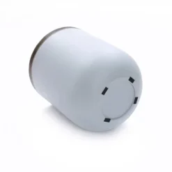 LuxenHome Gray And Brown MgO Round Side Table -Garden GUEST 77451959 3ef8 40d5 b715 75469e1edebf