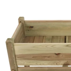 LuxenHome Natural Wood 2-Tier Raised Garden Bed 10 LuxenHome Natural Wood 2-Tier Raised Garden Bed -Garden GUEST 79fac04f bad8 4281 ba8e b99e3da4aa20