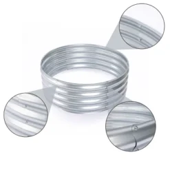 LuxenHome 36in Round Galvanized Steel Raised Garden Bed Planter 14 LuxenHome 36in Round Galvanized Steel Raised Garden Bed Planter -Garden GUEST 7aeef16c 21b2 44c5 b3eb da505c1b6f60