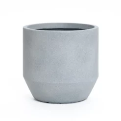 LuxenHome Minimalist Gray Outdoor Planter – Tapered Round MgO Pot With Plug 19 LuxenHome Minimalist Gray Outdoor Planter – Tapered Round MgO Pot With Plug -Garden GUEST 7b0c569d 2edb 44bb 8996 59cb122841cb