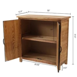 LuxenHome Pine Wood Metal Branches 2-Door Storage Cabinet. 11 LuxenHome Pine Wood Metal Branches 2-Door Storage Cabinet. -Garden GUEST 7d1b0894 8c7f 4510 8924 4cec1d2995a6