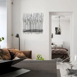 LuxenHome Rustic Black Metal Abstract Field Of Trees Wall Art Decor 17 LuxenHome Rustic Black Metal Abstract Field Of Trees Wall Art Decor -Garden GUEST 7d578e85 826d 4d9e 9218 7fda273f0067