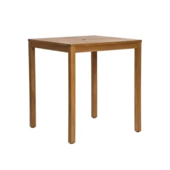 LuxenHome Outdoor Acacia Wood 37-Inch Counter Height 4-Person Dining Table Brown -Garden GUEST 811f396a 3588 4a31 9ae0 7d19e53217e3