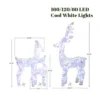 LuxenHome 3-Piece Multi-Color Snowflake Deer Family Outdoor Holiday Decoration With 340 Lights White, Multi -Garden GUEST 835a0f77 90ce 4901 91b1 d2f29172611e