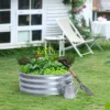 LuxenHome 3ft Round Galvanized Metal Raised Garden Bed Planter 2 LuxenHome 3ft Round Galvanized Metal Raised Garden Bed Planter -Garden GUEST 83946be0 e1be 4e92 a626 05f4d21a94cd