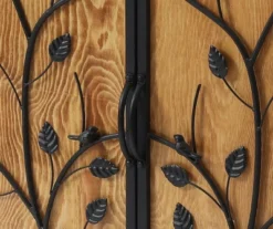 LuxenHome Pine Wood Metal Branches 2-Door Storage Cabinet. 10 LuxenHome Pine Wood Metal Branches 2-Door Storage Cabinet. -Garden GUEST 845b1115 3011 4765 924d dac30a109eed