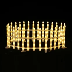 LuxenHome 8-Piece Light Show Fence Design Outdoor Holiday Decoration White 17 LuxenHome 8-Piece Light Show Fence Design Outdoor Holiday Decoration White -Garden GUEST 848f43ab 6346 47d7 b6b3 d9e6058adfdd