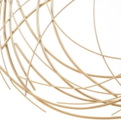LuxenHome Gold Metal Abstract Swirl Round Wall Decor -Garden GUEST 84cbc33e ecb4 4d07 a7ee 4eb98187e297