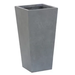LuxenHome Square Tapered 18.5" H House Planters, Indoor & Outdoor Black 24 LuxenHome Square Tapered 18.5" H House Planters, Indoor & Outdoor Black -Garden GUEST 86640028 7188 4753 b763 d661b8f9cda1
