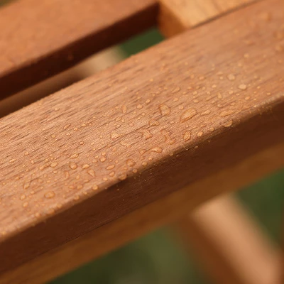 LuxenHome Carmel Solid Wood Outdoor Loveseat Park Bench 9 LuxenHome Carmel Solid Wood Outdoor Loveseat Park Bench - Image 7