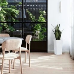 LuxenHome Square Tapered 18.5" H House Planters, Indoor & Outdoor White 20 LuxenHome Square Tapered 18.5" H House Planters, Indoor & Outdoor White -Garden GUEST 89748038 5e3f 41a3 a6c1 bce6e14692bf