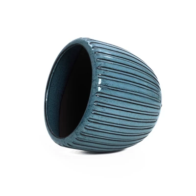 LuxenHome 11" Dia Ceramic Pot For Indoor Plants Large Outdoor Plant Pot Modern Decorative Glazed Flower Pot Round Planter Pot 8 LuxenHome 11" Dia Ceramic Pot For Indoor Plants Large Outdoor Plant Pot Modern Decorative Glazed Flower Pot Round Planter Pot - Image 6