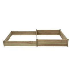 LuxenHome All Wood Two Sections Outdoor Raised Garden Bed Brown 12 LuxenHome All Wood Two Sections Outdoor Raised Garden Bed Brown -Garden GUEST 8da2fe1a 689f 4e18 b350 33882c347ffe