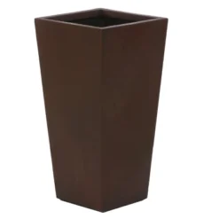 LuxenHome Square Tapered 24.2" Tall Planter Black 21 LuxenHome Square Tapered 24.2" Tall Planter Black -Garden GUEST 8defa680 52e6 4f91 a05d 9ee8983a1030