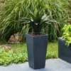 LuxenHome Square Tapered 18.5" H House Planters, Indoor & Outdoor Gray 1 LuxenHome Square Tapered 18.5" H House Planters, Indoor & Outdoor Gray -Garden GUEST 8f9c7734 54a8 44f3 a9fd c8b51b3986ac