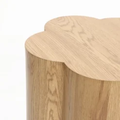 LuxenHome Wood Grain Manufactured Wood 20.5-Inch Tall Round End And Side Table Brown -Garden GUEST 90f31bf2 62f5 4eea bb7c ed8d2cbdf457