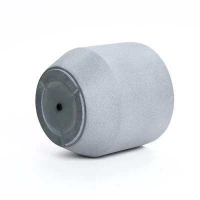 LuxenHome Minimalist Gray Outdoor Planter – Tapered Round MgO Pot With Plug 8 LuxenHome Minimalist Gray Outdoor Planter – Tapered Round MgO Pot With Plug - Image 6