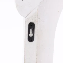 LuxenHome Distressed White Wood Vintage Arched Window Wall Home Decor -Garden GUEST 933a6561 ce15 429b a058 d3eab0901841