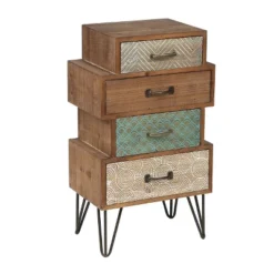 LuxenHome 4-Drawer 33" H X 18.9" W Wood Accent Chest. 22 LuxenHome 4-Drawer 33" H X 18.9" W Wood Accent Chest. -Garden GUEST 94c78168 68c2 4912 8c65 a13ae8a1e6d2