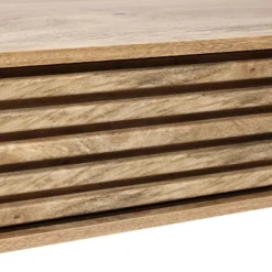 LuxenHome Mid-Century Modern Rectangular Coffee Table With Storage And Solid Wood Legs Brown -Garden GUEST 97840b97 e375 493b a631 b4eaea9843e6