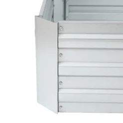 LuxenHome 6ft Rectangular Galvanized Metal Raised Garden Bed Silver -Garden GUEST 98a138f6 7114 4a00 a23e 23ee126b155f