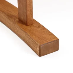 LuxenHome Natural Solid Wood 47.2-Inch Long Rectangle Outdoor Bench -Garden GUEST 98cafdf0 3eec 4f9f 824d d7e451b4a128