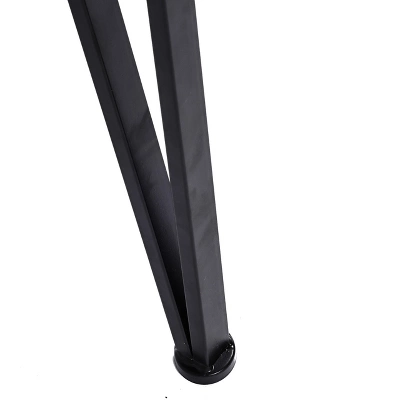 LuxenHome Natural Faux Wood Top With Black Metal Legs Side Table 9 LuxenHome Natural Faux Wood Top With Black Metal Legs Side Table - Image 7