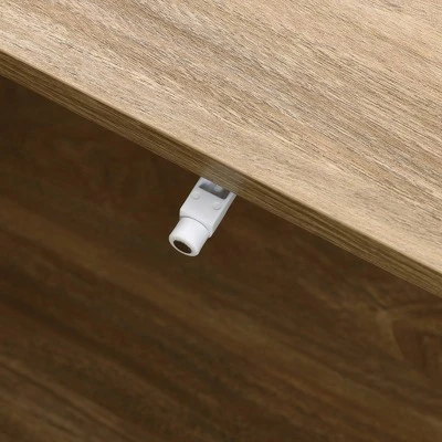 LuxenHome Mid-Century Modern Coffee Table, Wave Design Wood Table With Metal Legs, Drawer & Shelf, Farmhouse Accent Table For Living Room Brown 7 LuxenHome Mid-Century Modern Coffee Table, Wave Design Wood Table With Metal Legs, Drawer & Shelf, Farmhouse Accent Table For Living Room Brown - Image 5