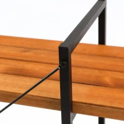 LuxenHome 4-Shelf 66.5" H X 51.2" W Pine Wood Metal Frame Etagere Bookcase. 19 LuxenHome 4-Shelf 66.5" H X 51.2" W Pine Wood Metal Frame Etagere Bookcase. -Garden GUEST 99fd7f85 e6a9 46ca 9fc5 b695c014e0de