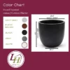 LuxenHome Round Tapered 9.2" H House Planter, Indoor/Outdoor Black -Garden GUEST 9aba3fd2 7587 45fe 8337 ddd041a4833e