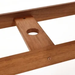 LuxenHome Carmel Solid Wood Extendable Outdoor Dining Table Brown -Garden GUEST 9c2d87c3 d892 461a 8ac0 cd690f40ae8f