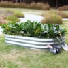 LuxenHome 6ft X 3ft Oval Galvanized Steel Raised Garden Bed Planter 2 LuxenHome 6ft X 3ft Oval Galvanized Steel Raised Garden Bed Planter -Garden GUEST 9f4b248f 6de7 4725 90ab a44424bb5d56